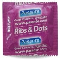 Pasante kondomy Ribs-Dots - 1 ks