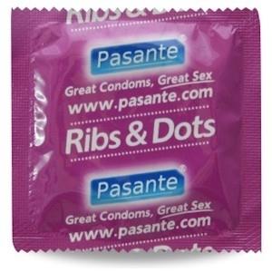 Pasante kondomy Ribs-Dots - 1 ks